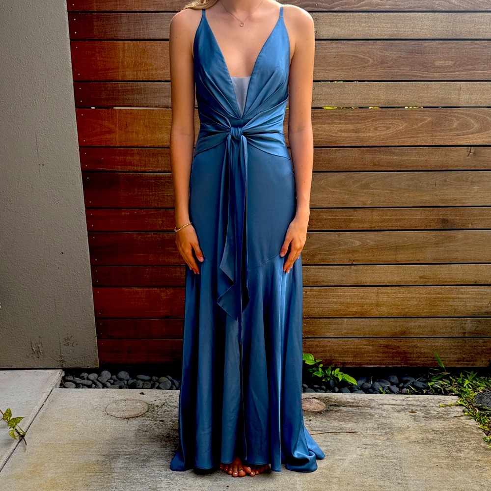 Fame & Partners | The Lake Draped Satin Gown